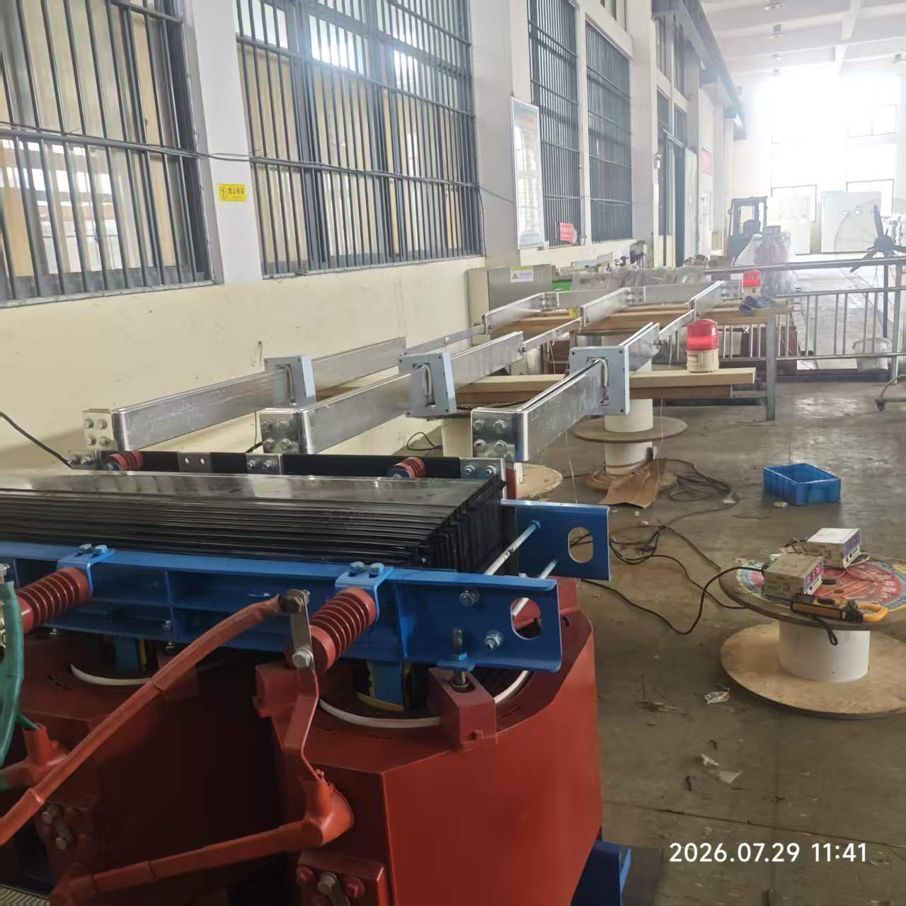景喜40X8石墨烯母线排竖直放置温升自试验数据